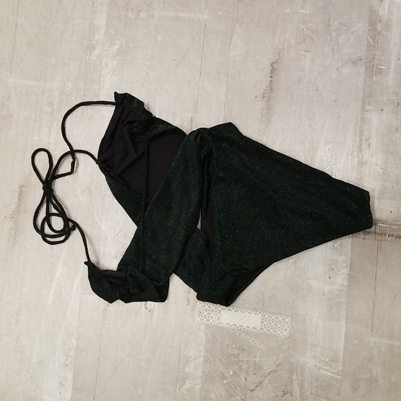 💕DEVON WINDSOR💕 Astrid Full Piece Midnight Green ~ One-Piece Swimsuit S NWT - Picture 10 of 14